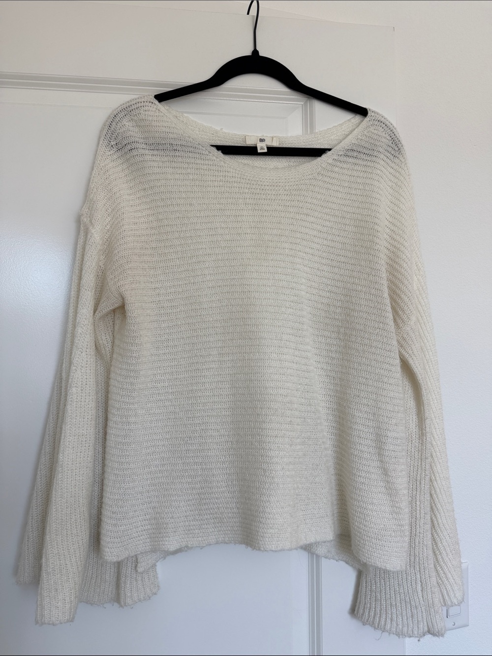 bp Ivory Bell Sleeve Lightweight Knit Sweater
